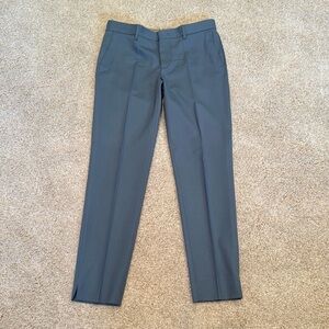 PT01 light blue wool trousers